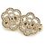 Orecchini Camellia Chanel in oro rosa 18K - vista 5