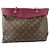 Borsa Tote Pallas Shopper Louis Vuitton Marrone - vista 3