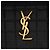 Portefeuille à chaîne Saint Laurent en agneau matelassé avec monogramme Cassandre Noir - vue 9