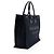 Tote Large Rive Gauche em canvas e couro de bezerro Saint Laurent Preto - vista 2