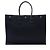 Tote Large Rive Gauche em canvas e couro de bezerro Saint Laurent Preto - vista 3