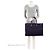 Tote Large Rive Gauche em canvas e couro de bezerro Saint Laurent Preto - vista 5