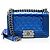 Borsa Boy Small in vernice metallizzata Chanel Blu