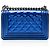 Borsa Boy Small in vernice metallizzata Chanel Blu - vista 3