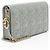 Cartera Lady Dior Cannage en piel charol con cadena Gris - vista 2