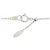 Autre Marque Collana di Diamanti PT900 PT850 Argento - vista 5