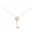 Autre Marque Collier Key Flower en Diamants Au750 Rose