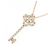 Autre Marque Collier Key Flower en Diamants Au750 Rose - vue 3