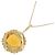 Autre Marque Collana in citrino e diamanti Au750 D'oro - vista 4