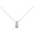 Autre Marque Collana in oro bianco Au750, tormalina e diamante Argento