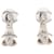 Orecchini a lobo Chanel Silver Argento