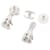 Orecchini a lobo Chanel Silver Argento - vista 5
