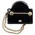 Spilla Chanel Coco Mark Street Sign Motif Nero D'oro - vista 3