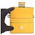 Pochette Micro Flat Baguette in pelle gialla Fendi Giallo - vista 5