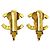 Timeless Orecchini Chanel Coco Mark 233 Vintage Gold Clip D'oro - vista 2