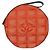 Pochette da polso rotonda Chanel Travel Line Nylon Arancione