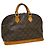 Louis Vuitton Alma Monogram Canvas MM Marrone - vista 2