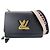 Louis Vuitton Twist MM Shoulder Bag Black