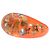 Anel Cocktail LOUIS VUITTON Inclusion Monogram Resina e Cristal Laranja L Dourado - vista 10