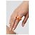 Anel Cocktail LOUIS VUITTON Inclusion Monogram Resina e Cristal Laranja L Dourado - vista 13