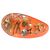 Anel Cocktail LOUIS VUITTON Inclusion Monogram Resina e Cristal Laranja L Dourado - vista 8