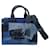 Borsa a 2 vie in patchwork di denim Coach Blu navy