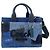 Borsa a 2 vie in patchwork di denim Coach Blu navy - vista 2