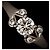 Anello Ballerine Cartier in platino e diamanti - vista 7