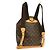 Louis Vuitton Vintage Montsouris Monogram Canvas GM Marron - vue 2