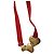 Louis Vuitton Collana Choker Sweet Monogram Cuore in Velluto Rosso D'oro - vista 4