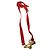 Louis Vuitton Collana Choker Sweet Monogram Cuore in Velluto Rosso D'oro - vista 5