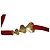 Louis Vuitton Collana Choker Sweet Monogram Cuore in Velluto Rosso D'oro - vista 6