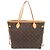 Borsa Tote Louis Vuitton Neverfull MM Monogram Marrone Monogramma