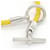 Hermès Hermes Glenan Yellow Leather Bangle Bracelet for Women  - view 3