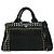 Tote Prada Canapa Convertible in tela con strass Large Nero
