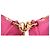 Beauty case in nylon rosa con logo Triangle Prada - vista 10