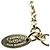 Collana quadrata vintage Chanel Coco Mark Glitter Argento - vista 3