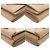 Prada Triangle Logo Saffiano Leather Tri-fold Wallet Beige - view 4
