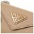 Prada Triangle Logo Saffiano Leather Tri-fold Wallet Beige - view 8