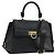 Salvatore Ferragamo Sofia Satchel Smooth Leather Medium Black