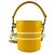 Borsa a tracolla a secchiello Christian Dior Vibe Bianco Giallo - vista 3