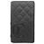 Cartera larga de cordero Cambon Chanel Negro Rosa