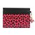 Tarjetero con estampado de leopardo Christian Dior Negro Rosa