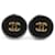 Orecchini a clip Chanel Coco Mark Nero D'oro Metallico  - vista 1