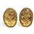 Orecchini a clip in metallo dorato Chanel D'oro