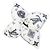 Scrunchie Louis Vuitton Fleur Piqué Bianco