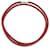 Hermès Collier Choker Rouge Hermes Argenté  - vue 1