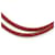 Hermès Collier Choker Rouge Hermes Argenté  - vue 2