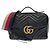 Borsa a tracolla Gucci GG Marmont in pelle nera Nero
