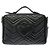 Borsa a tracolla Gucci GG Marmont in pelle nera Nero - vista 2